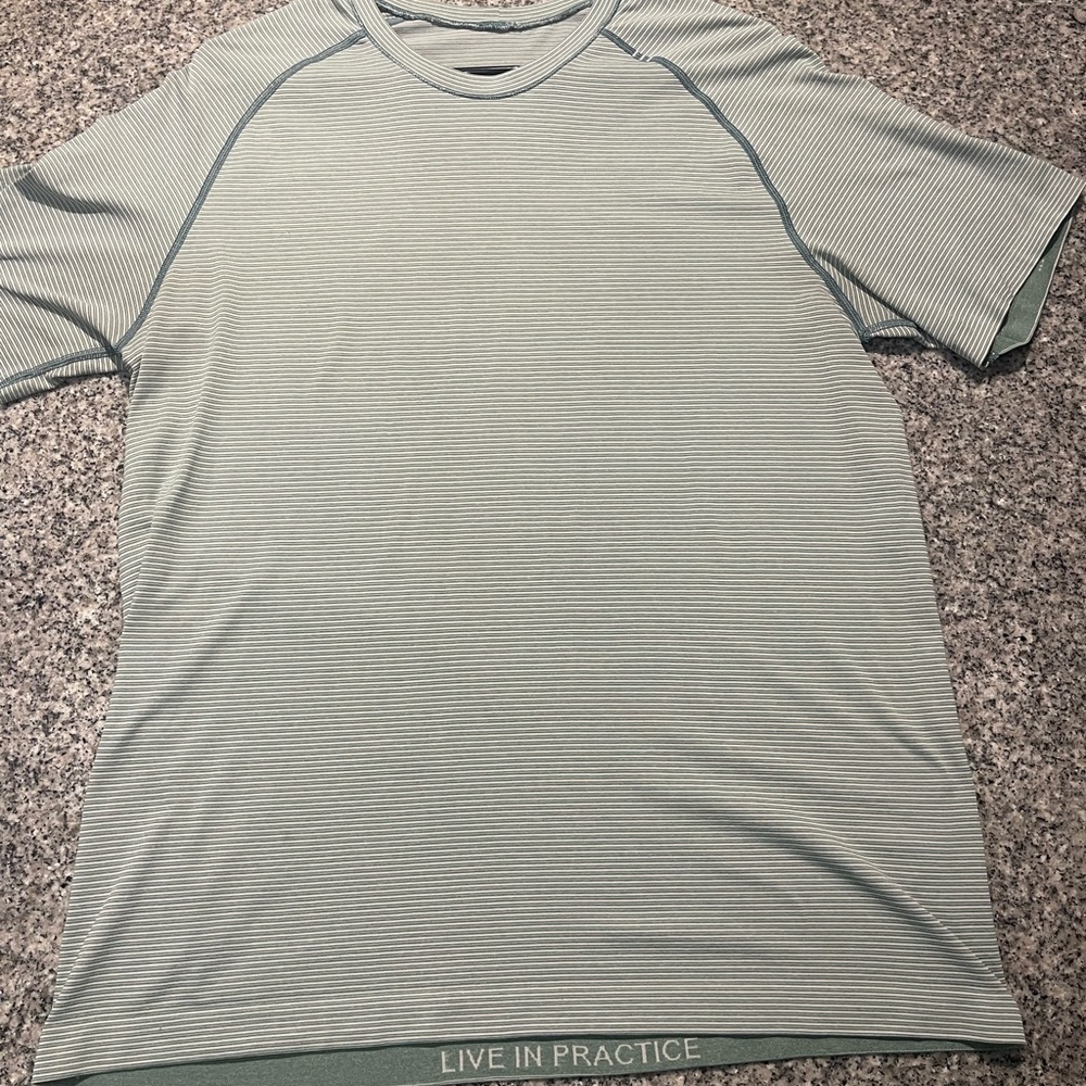 Men’s Lululemon Green Tee with Motivational Text